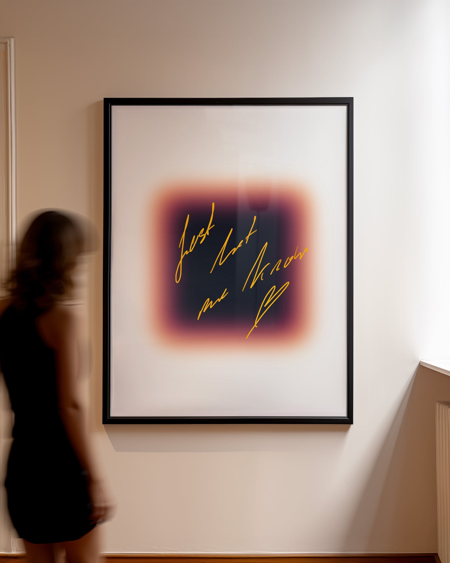 Just let me know! - Typo Kunstdruck